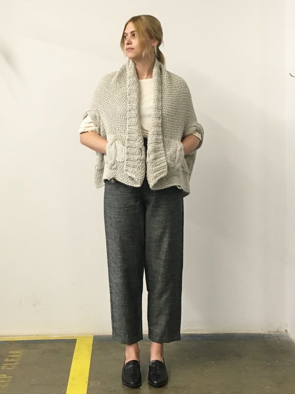 Study NY Hand Knit Vest - Navy Alpaca Study NY Hand Knit Vest - Navy Alpaca