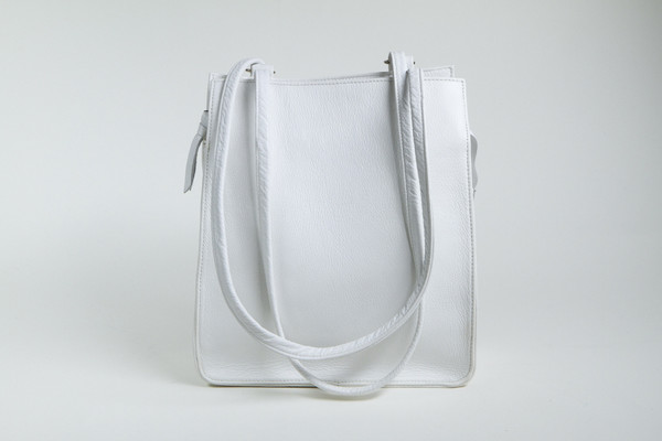Clyde Best Bag in White Leather Clyde Best Bag in White Leather