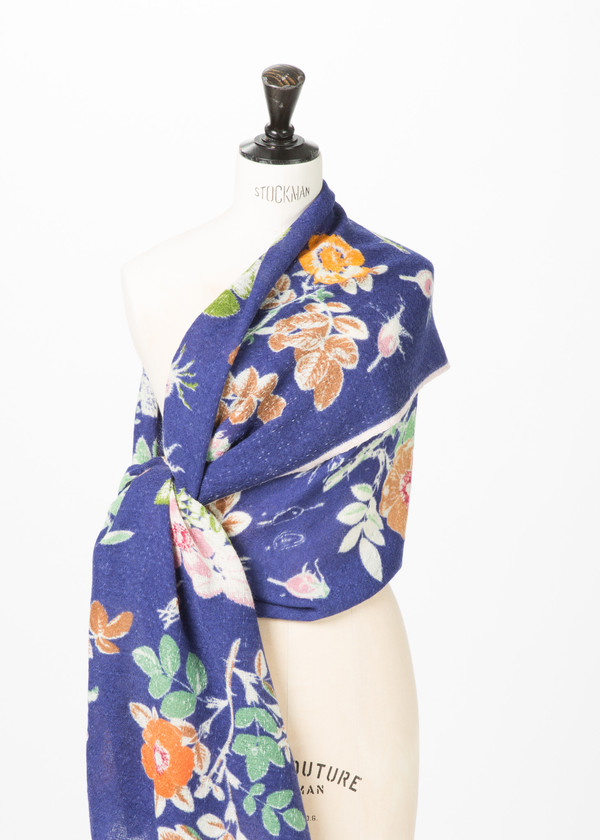 Epice Wool Floral Print Shawl Epice Wool Floral Print Shawl