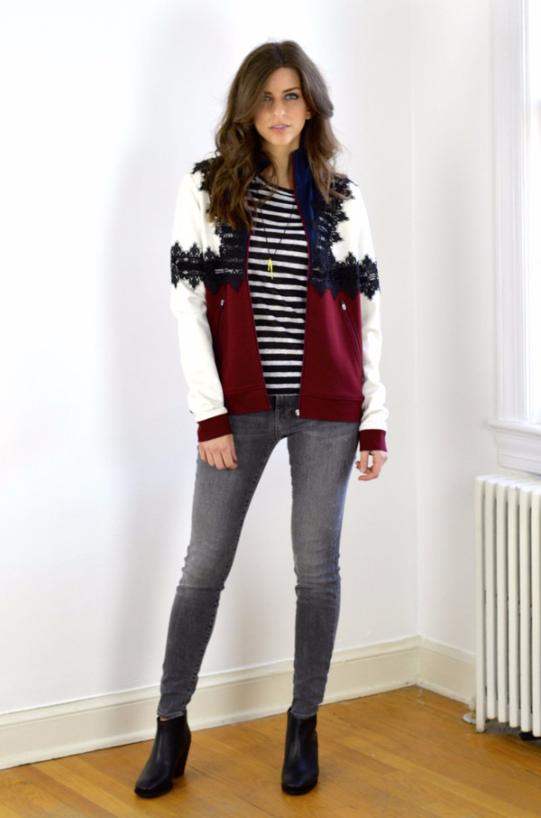 FRAME Denim Pin Tuck Long Sleeve Tee FRAME Denim Pin Tuck Long Sleeve Tee