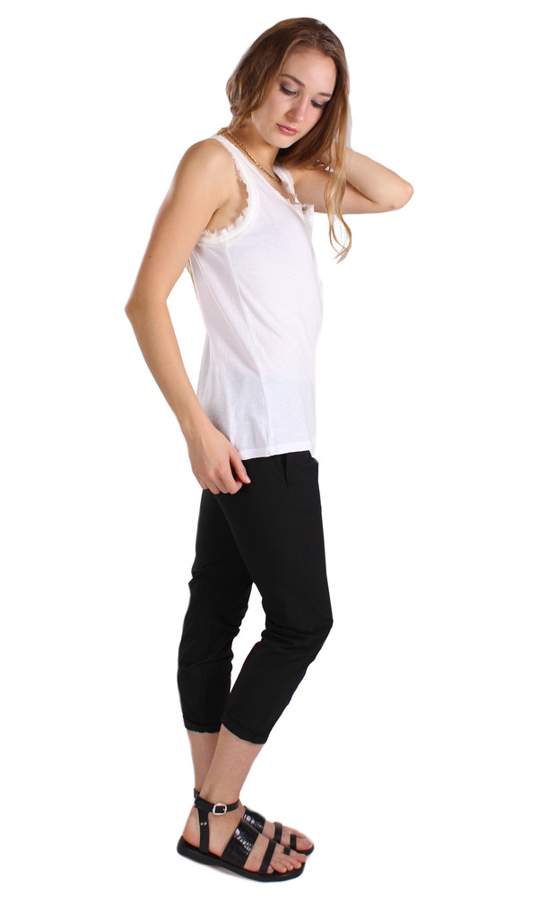 Clu Raw Edge Mix-Media Tank Clu Raw Edge Mix-Media Tank