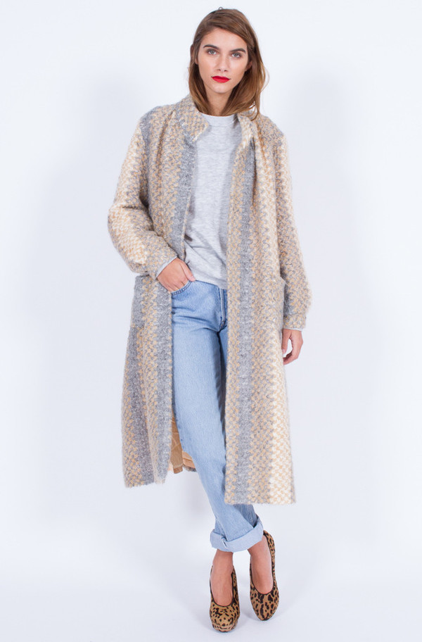 Yo Vintage! PASTEL KNIT COATIGAN (MEDIUM) Yo Vintage! PASTEL KNIT COATIGAN (MEDIUM)