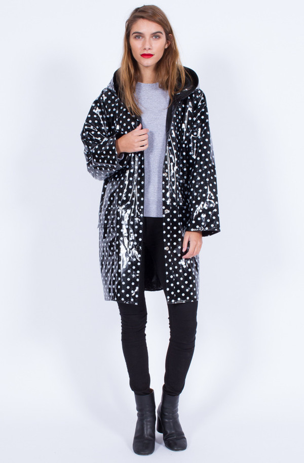 Yo Vintage! POLKA DOT RAINCOAT (ONE SIZE) Yo Vintage! POLKA DOT RAINCOAT (ONE SIZE)
