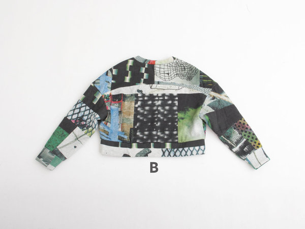 Berenik Printed Crop Sweatshirt Berenik Printed Crop Sweatshirt