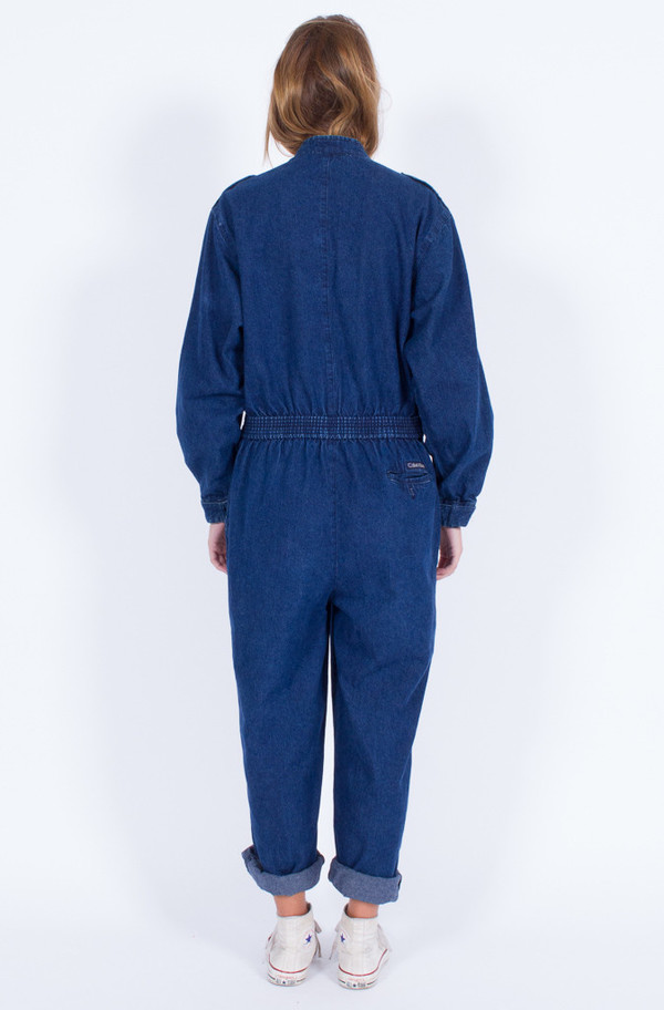 Yo Vintage! CALVIN KLEIN DENIM JUMPSUIT (MEDIUM-LARGE) Yo Vintage! CALVIN KLEIN DENIM JUMPSUIT (MEDIUM-LARGE)