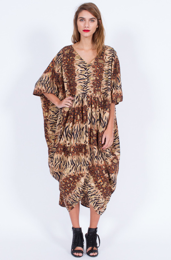 LEOPARD PRINT KAFTAN (ONE SIZE) LEOPARD PRINT KAFTAN (ONE SIZE)