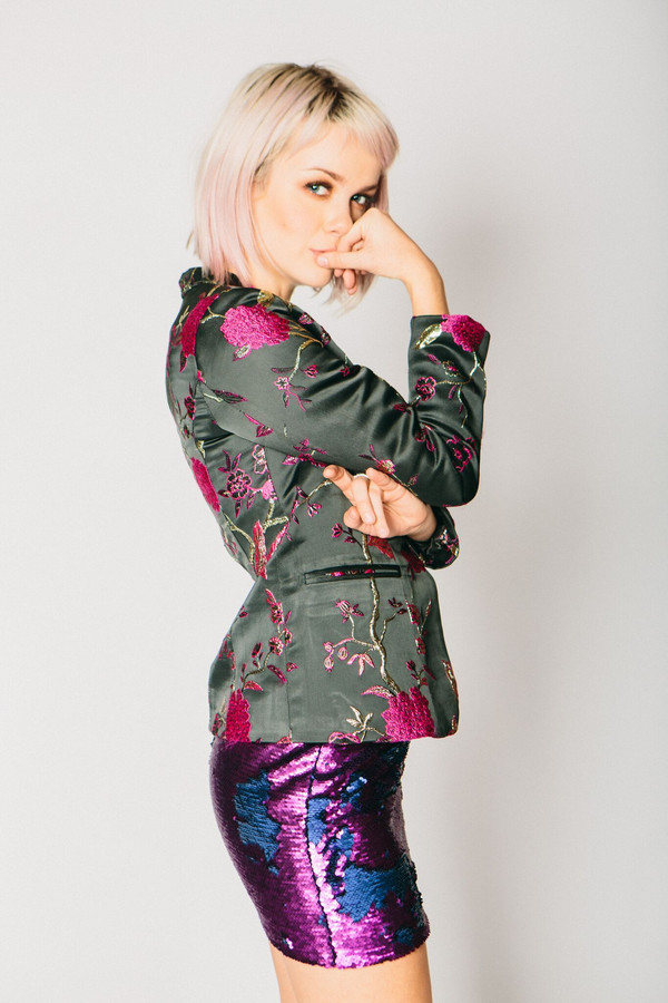 Any Old Iron Embroidered Floral Suit Jacket Any Old Iron Embroidered Floral Suit Jacket