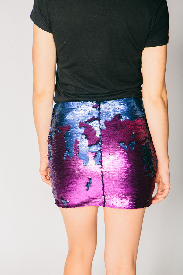 Any Old Iron Purple/Blue Sequin Skirt Any Old Iron Purple/Blue Sequin Skirt