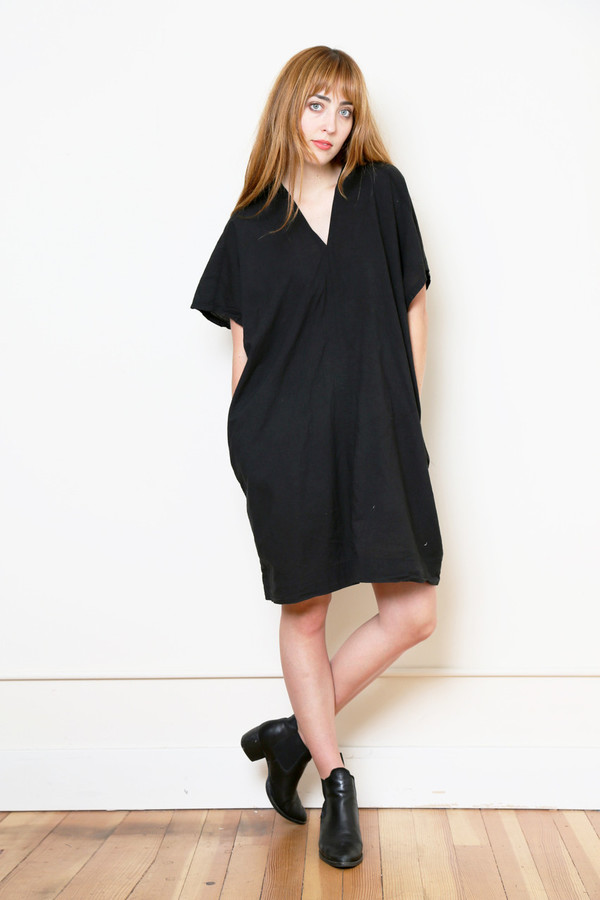 Uzi NYC uzi black v dress Uzi NYC uzi black v dress