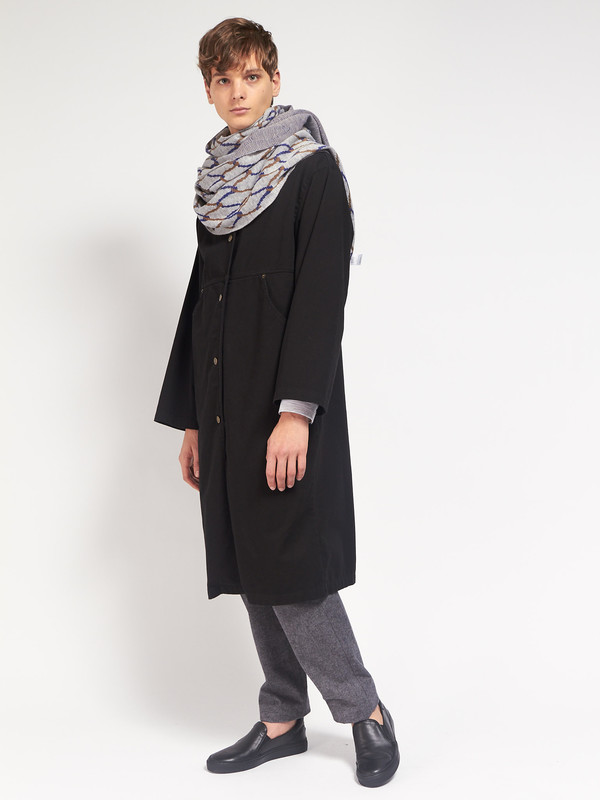 Reality Studio Net Plaid Scarf Grey Reality Studio Net Plaid Scarf Grey