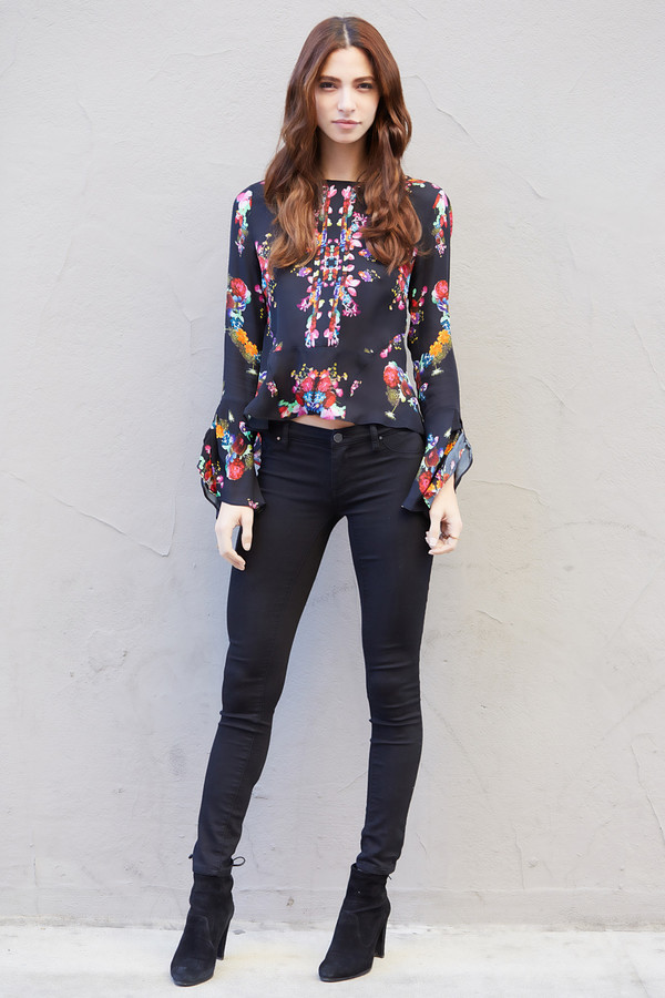 Nicole Miller Pleated Full Sleeve Blouse Nicole Miller Pleated Full Sleeve Blouse
