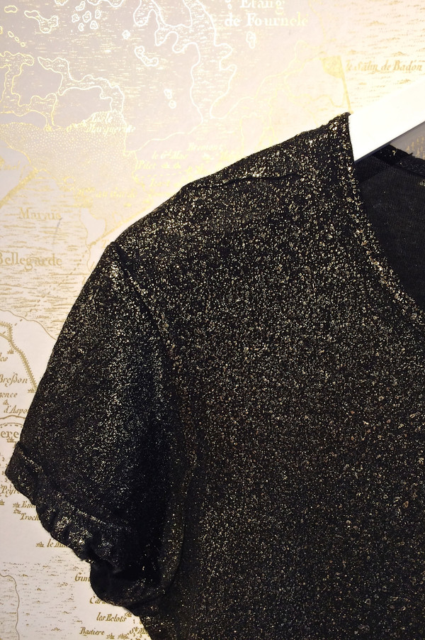 RtA 'Nicola' Gold Splatter Distressed Tee RtA 'Nicola' Gold Splatter Distressed Tee