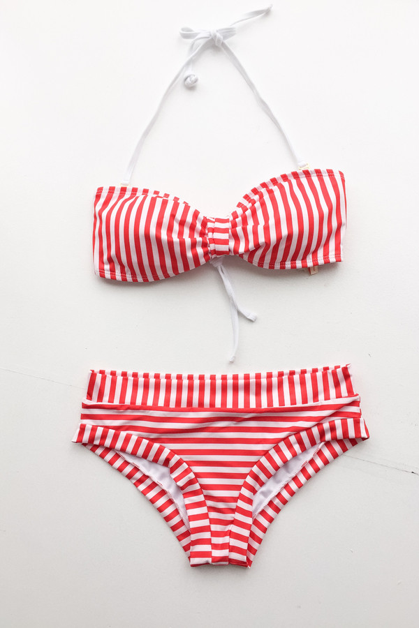 Estivo Striped Bikini Bottom Estivo Striped Bikini Bottom