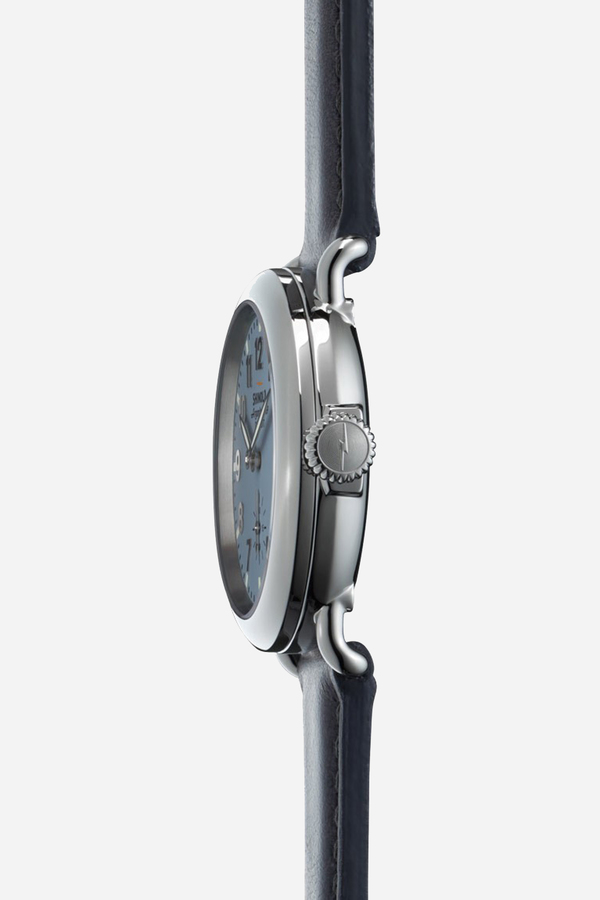Shinola The Runwell 36mm in Slate blue & Slate grey Shinola The Runwell 36mm in Slate blue & Slate grey