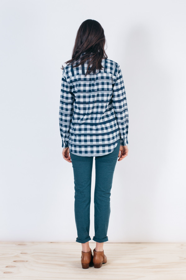 Bridge & Burn Bird Navy Painted Plaid Bridge & Burn Bird Navy Painted Plaid