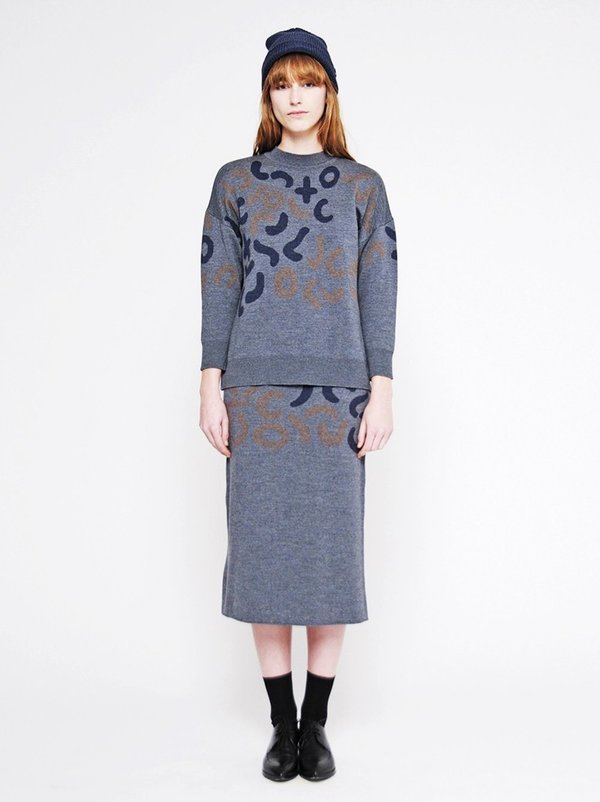 Diarte Riven Sweater Dark Grey Diarte Riven Sweater Dark Grey