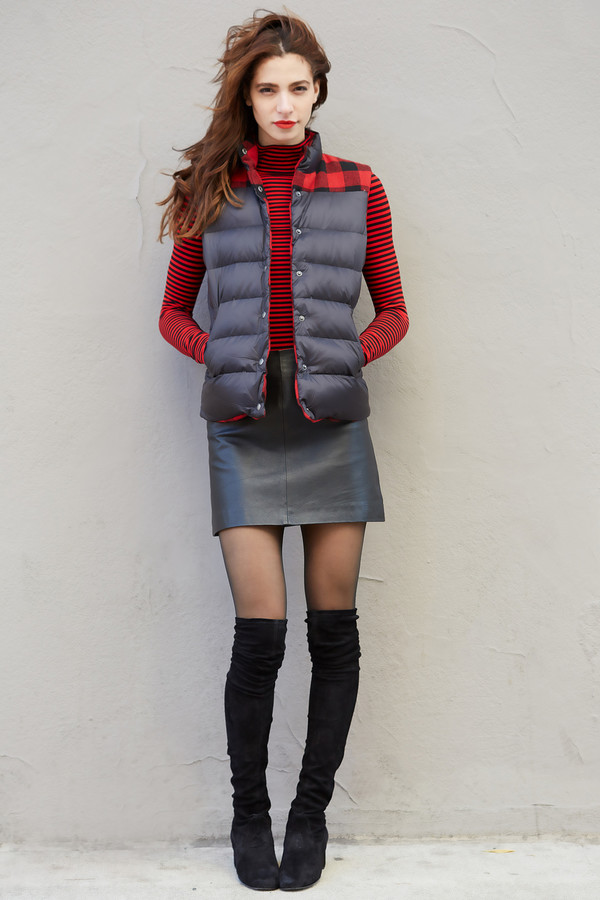 BB Dakota Steward Plaid Reversible Puffer Vest BB Dakota Steward Plaid Reversible Puffer Vest