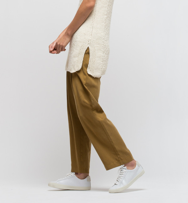 H. Fredriksson Pleat Pant Bronze H. Fredriksson Pleat Pant Bronze