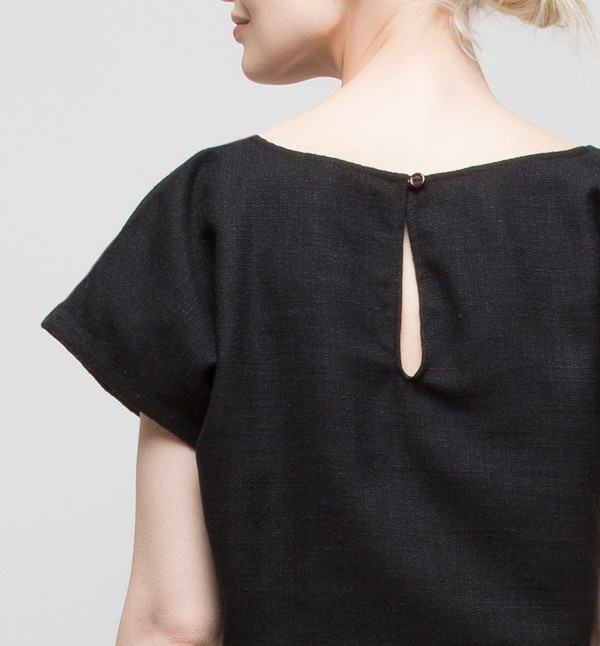 H. Fredriksson Tina Jumpsuit Black linen/silk/wool H. Fredriksson Tina Jumpsuit Black linen/silk/wool