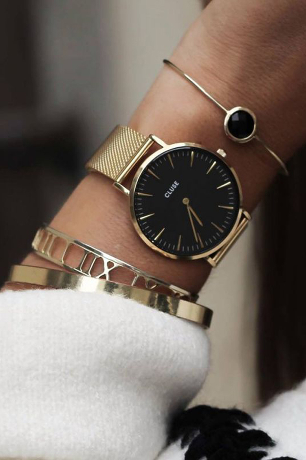 CLUSE WATCH La Boheme Mesh Gold/Black CLUSE WATCH La Boheme Mesh Gold/Black