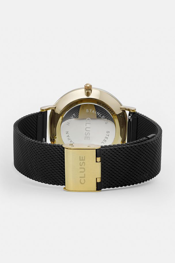 CLUSE WATCH La Boheme Mesh Gold Black/Black CLUSE WATCH La Boheme Mesh Gold Black/Black