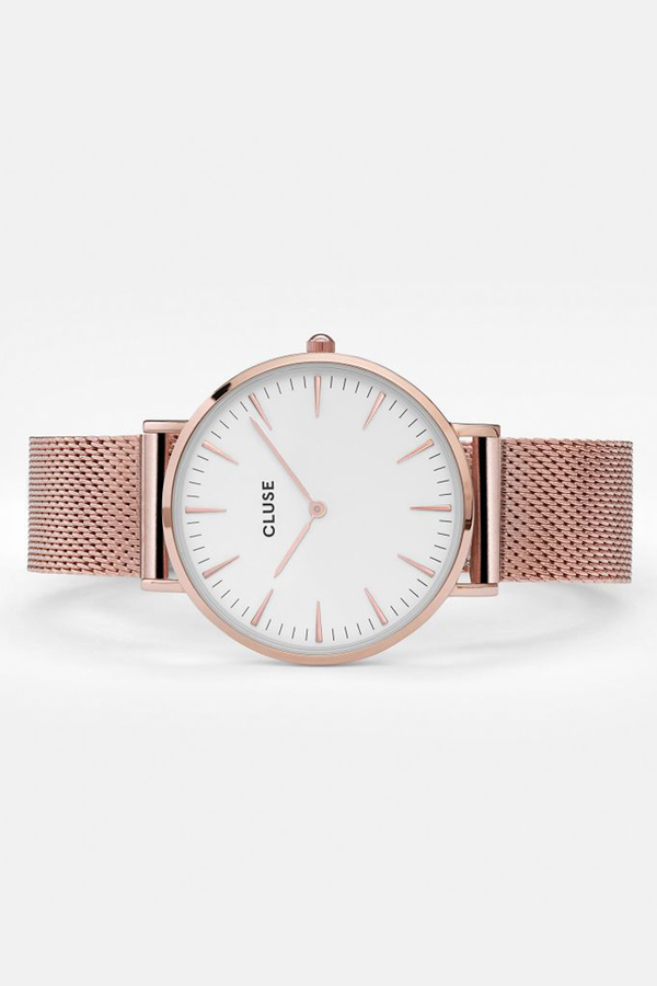 CLUSE WATCH La Boheme Mesh Rose Gold/White CLUSE WATCH La Boheme Mesh Rose Gold/White