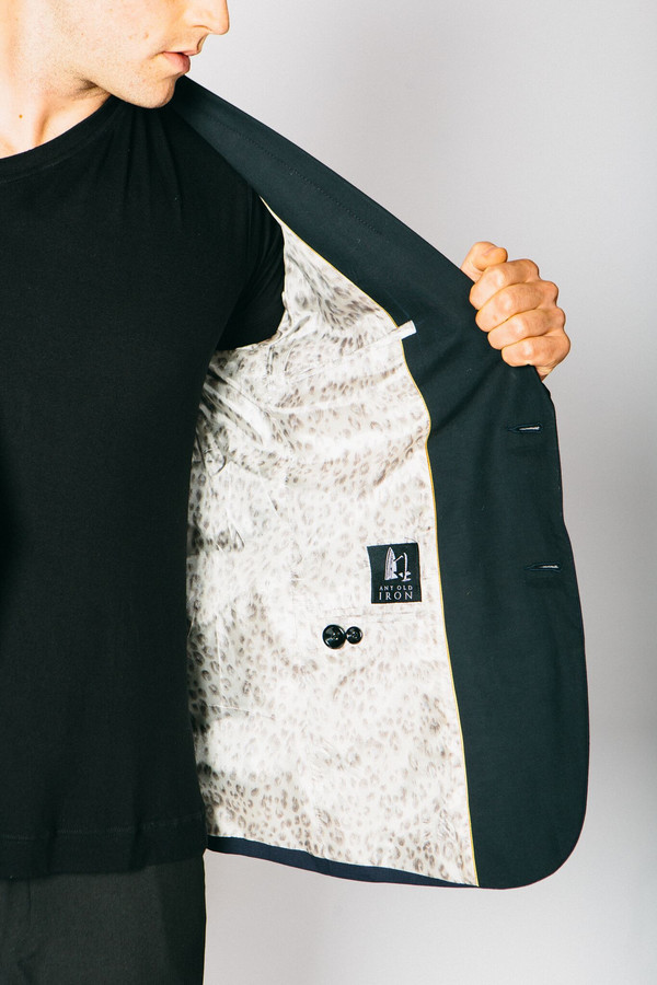 Men's Any Old Iron Classic Cashmere Blend Blazer - Navy Men's Any Old Iron Classic Cashmere Blend Blazer - Navy