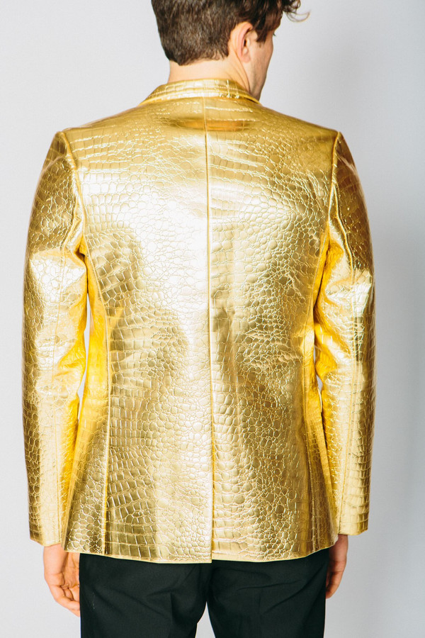 Men's Any Old Iron Golden Croc Of Shite Blazer Men's Any Old Iron Golden Croc Of Shite Blazer