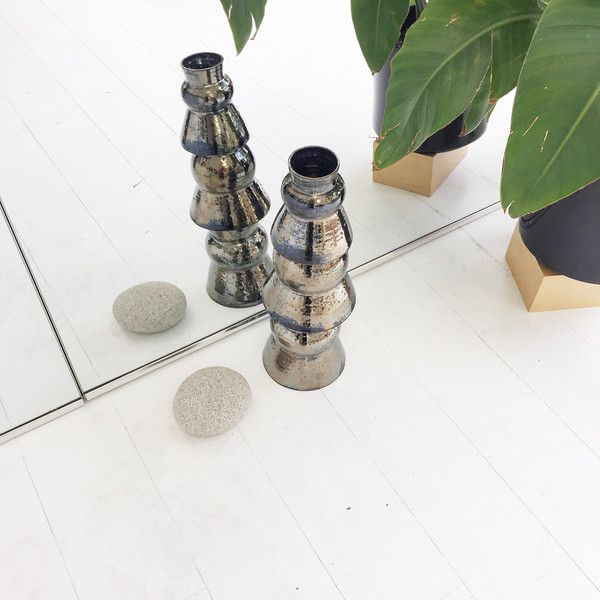 Ashley Hardy Small Chrome Vase Ashley Hardy Small Chrome Vase