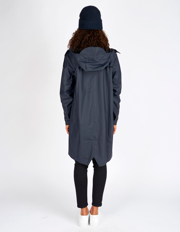 Rains Long Jacket Women's Blue Rains Long Jacket Women's Blue