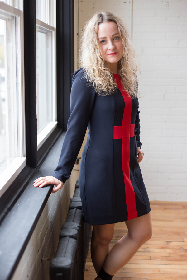 Birds of North America Caracara Dress (Navy) Birds of North America Caracara Dress (Navy)