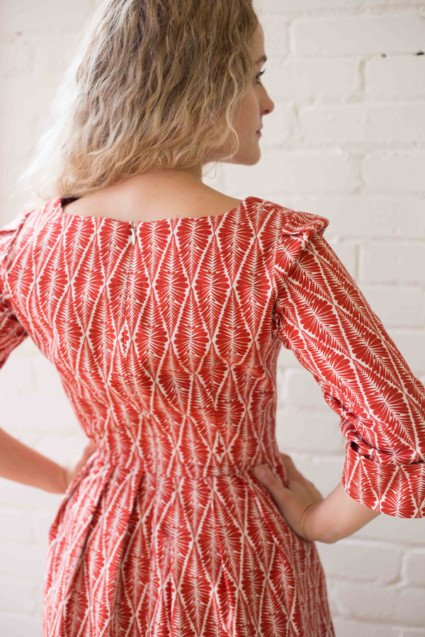 Birds of North America Wood Rail Dress - Burnt Orange Birds of North America Wood Rail Dress - Burnt Orange