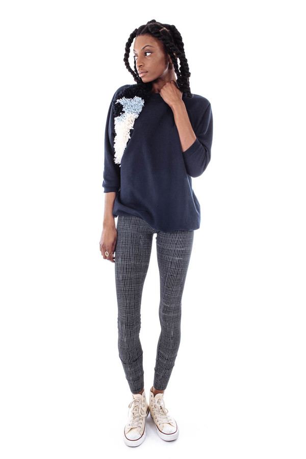 Kowtow Gridlines Legging (Gridlines on Black) Kowtow Gridlines Legging (Gridlines on Black)