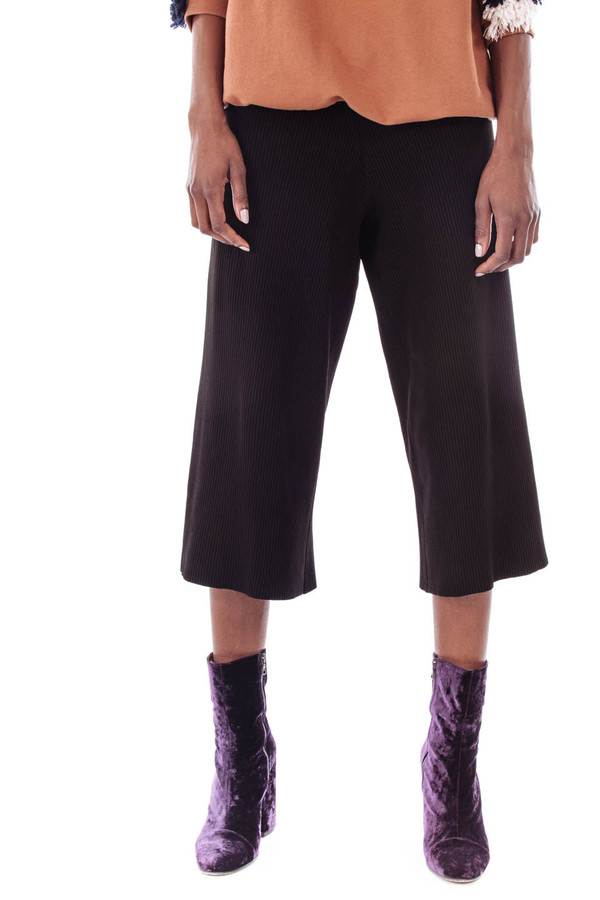 Nanushka Mosso Knit Culottes (Black) Nanushka Mosso Knit Culottes (Black)