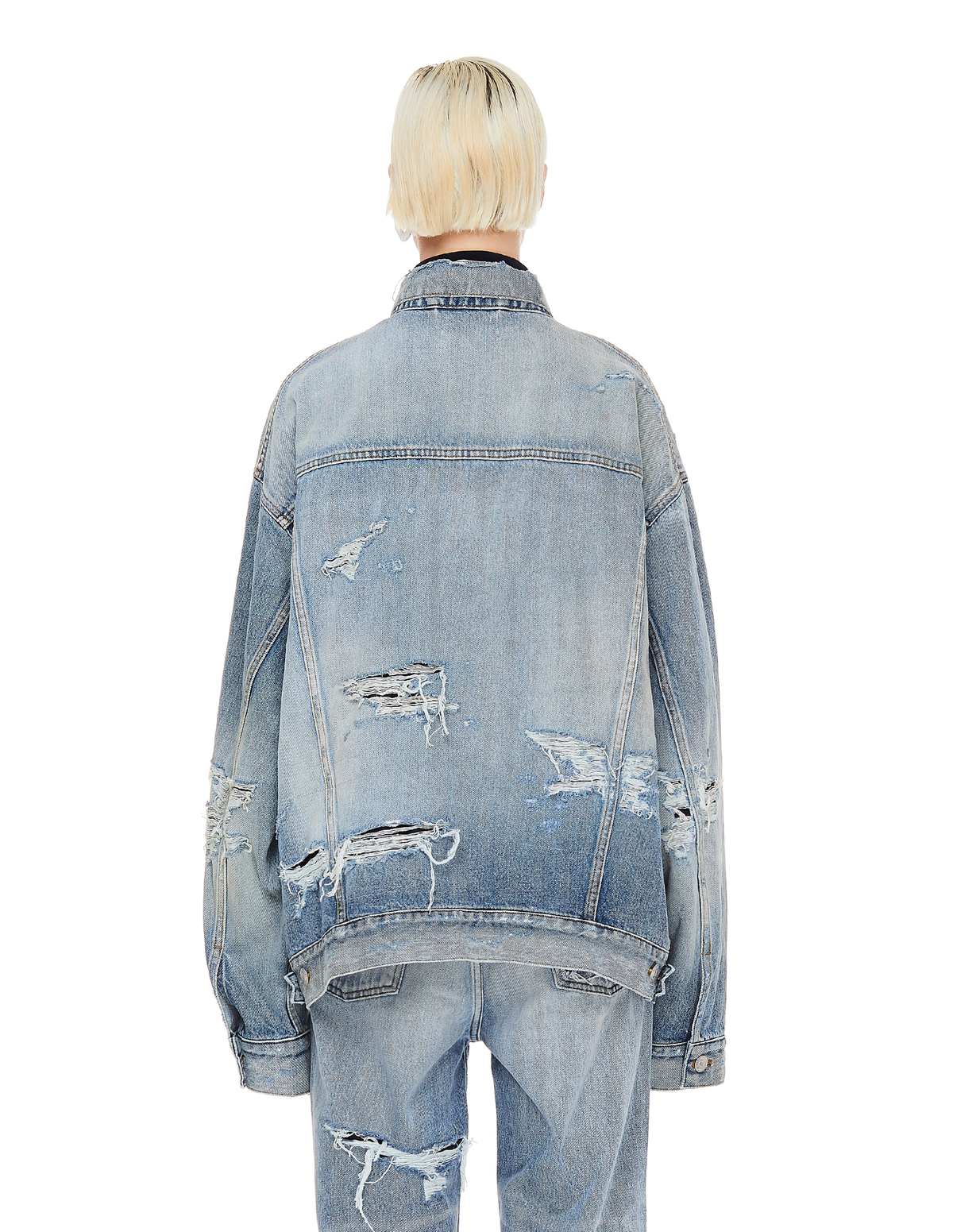 balenciaga boxy denim jacket