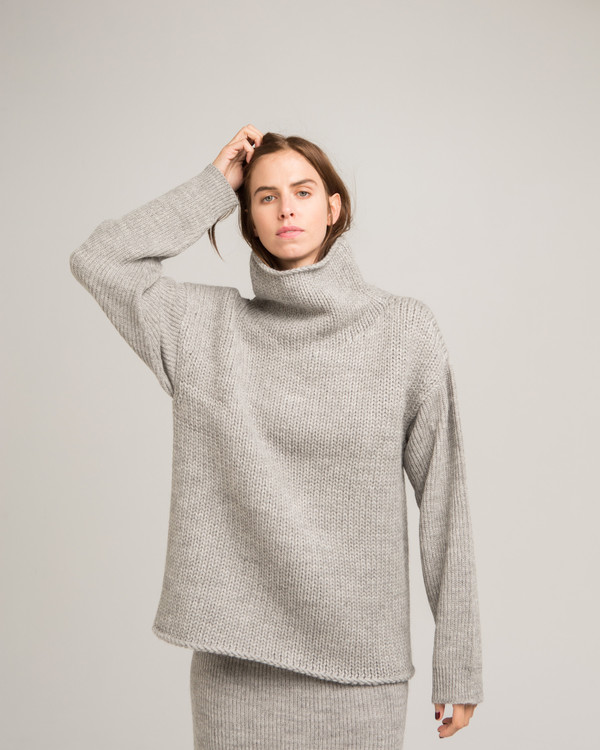 Micaela Greg Funnel Neck Alpaca Sweater Micaela Greg Funnel Neck Alpaca Sweater