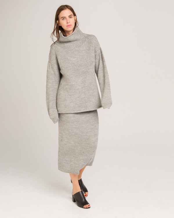 Micaela Greg Funnel Neck Alpaca Sweater Micaela Greg Funnel Neck Alpaca Sweater