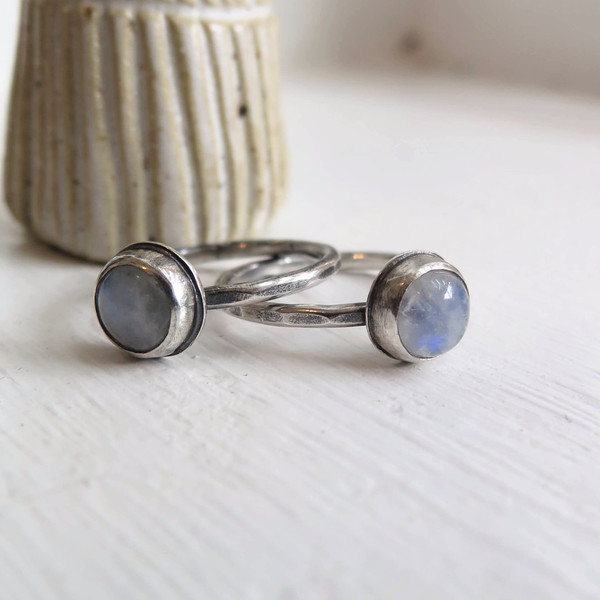 Gem spell Moonstone Stacker Ring Gem spell Moonstone Stacker Ring