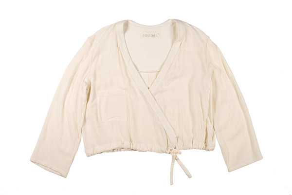 First Rite Cream Crossover Top First Rite Cream Crossover Top