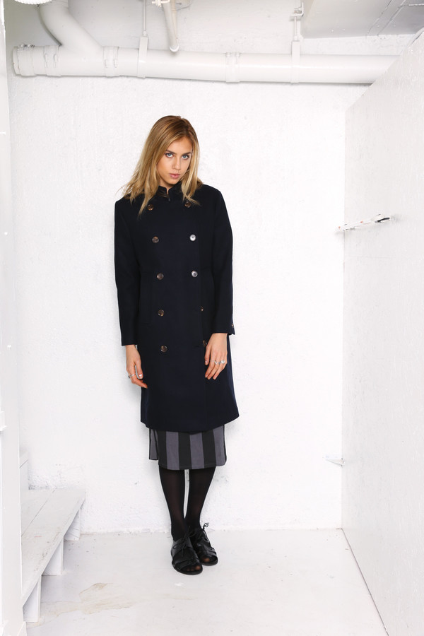 Intentionally Blank HOUSTON military coat Navy wool Intentionally Blank HOUSTON military coat Navy wool