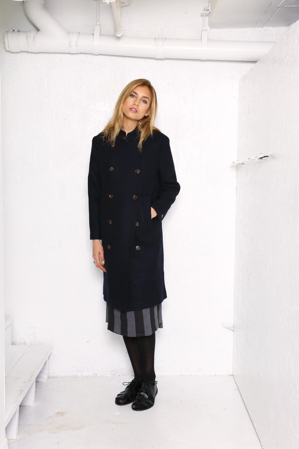 Intentionally Blank HOUSTON military coat Navy wool Intentionally Blank HOUSTON military coat Navy wool