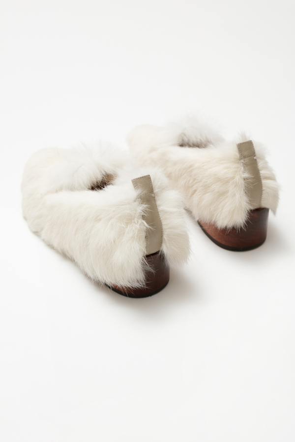 Mari Giudicelli Gavea Loafer - white fur Mari Giudicelli Gavea Loafer - white fur