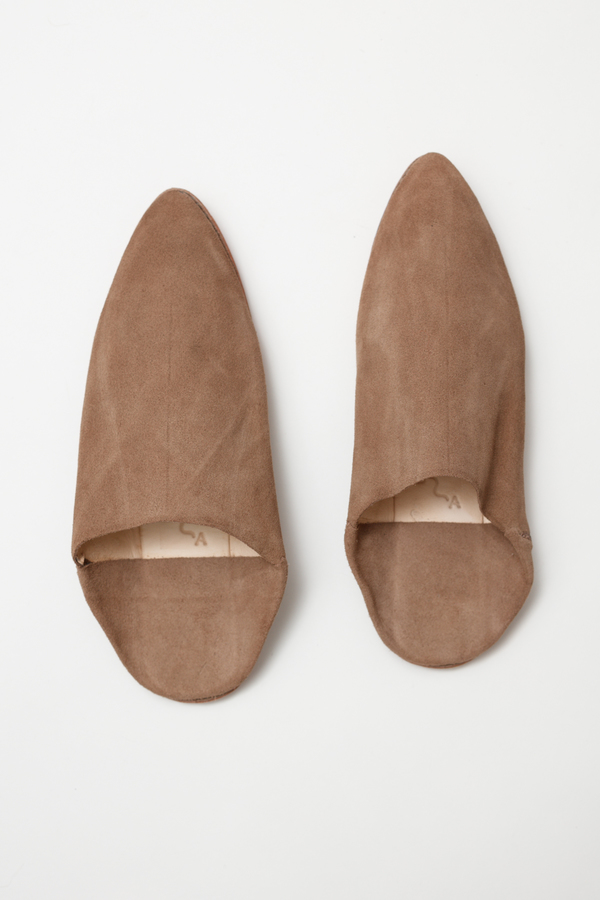 Bronze Age Massa Suede Babouche - taupe Bronze Age Massa Suede Babouche - taupe