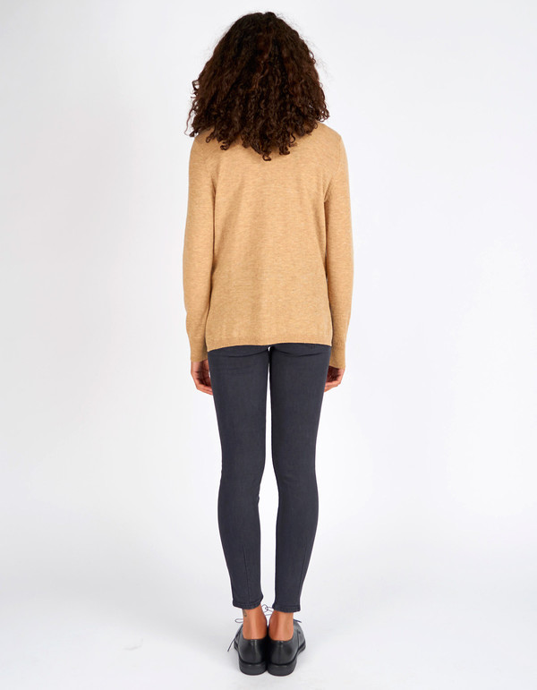 Selected Femme Maia LS Knit Rollneck Tannin Selected Femme Maia LS Knit Rollneck Tannin