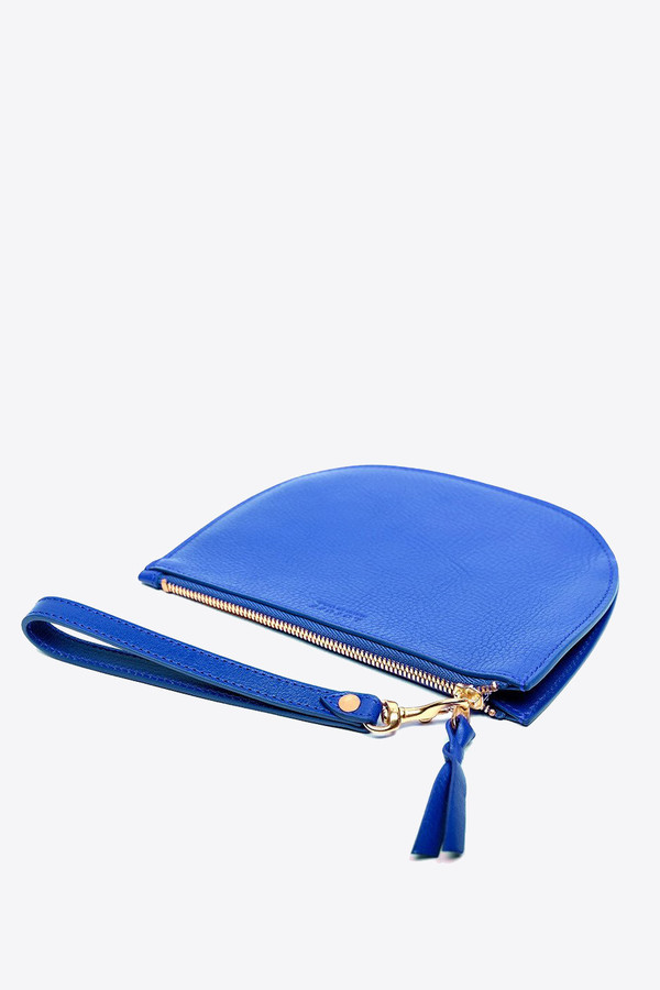 Lotuff Round pouch wristlet in electric blue Lotuff Round pouch wristlet in electric blue