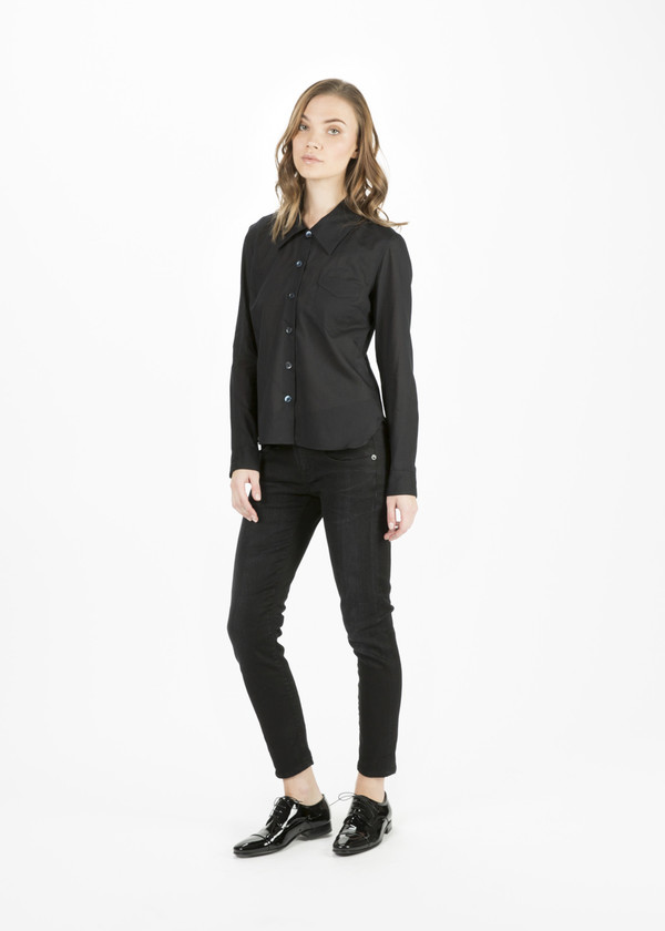Margaret Howell Low Collar Button Up Shirt Margaret Howell Low Collar Button Up Shirt