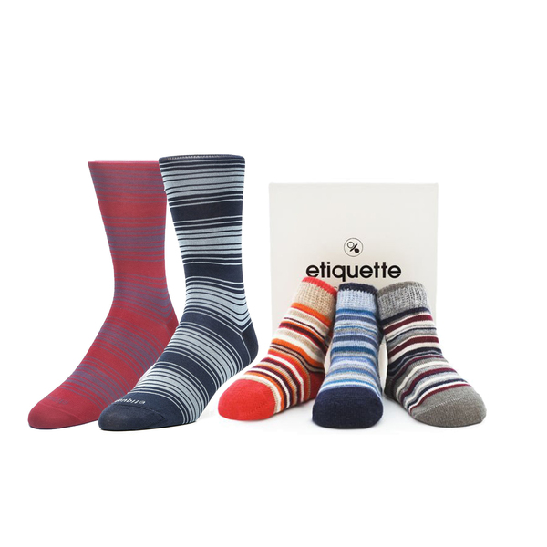 Etiquette Mine-mini Daddy Socks Set One Etiquette Mine-mini Daddy Socks Set One