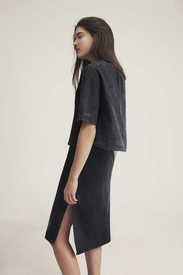 Ursa Minor Chao Dress Black Denim Ursa Minor Chao Dress Black Denim