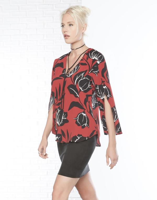 Fifteen Twenty Split Sleeve Top Fifteen Twenty Split Sleeve Top