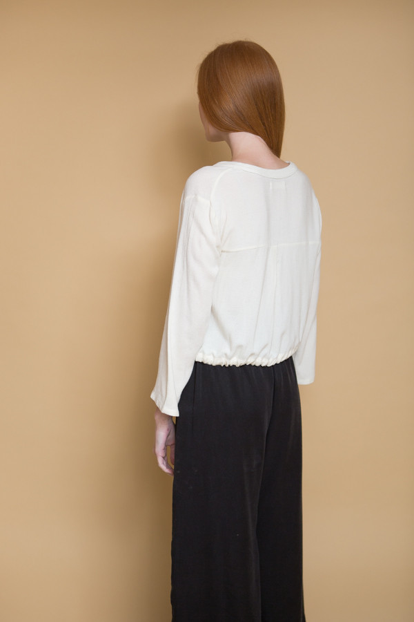 First Rite Crossover Blouse - Natural First Rite Crossover Blouse - Natural